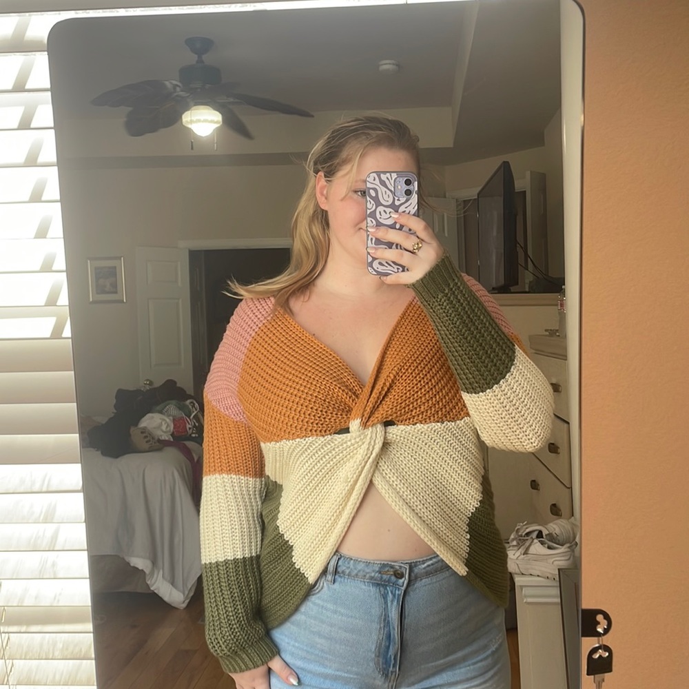 High Low knitted sweater